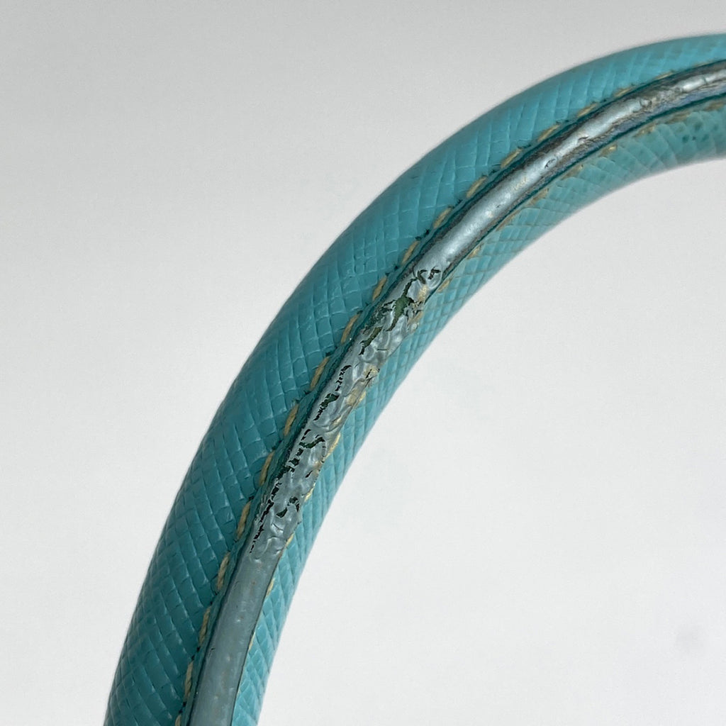 プラダ ロゴプレート ハンドバッグ 2WAY ショルダーバッグ ハンドバッグ レザー ライトグリーン レディース 【中古】brbag