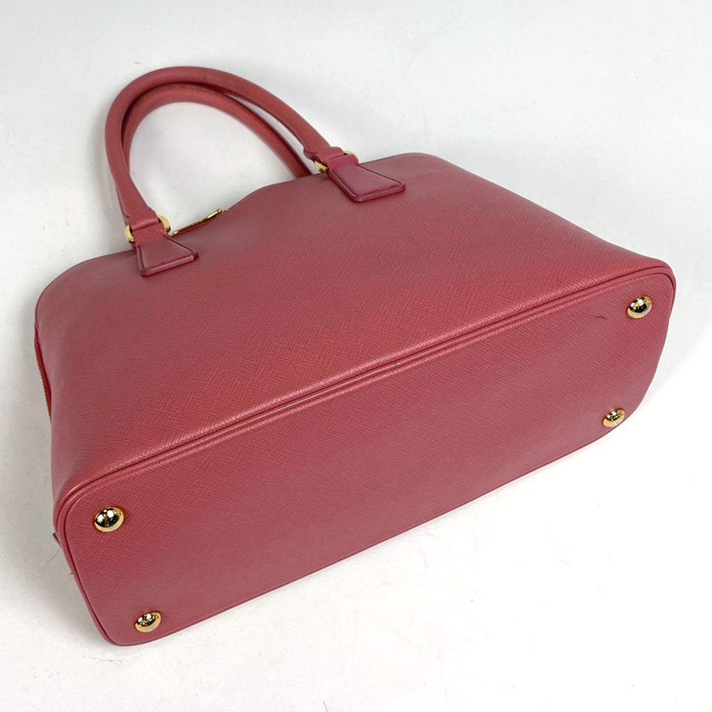 プラダ ロゴ ハンドバッグ 2WAY ショルダーバッグ プロムナード ハンドバッグ サフィアーノレザー ピンク BL0837 レディース 【中古】brbag