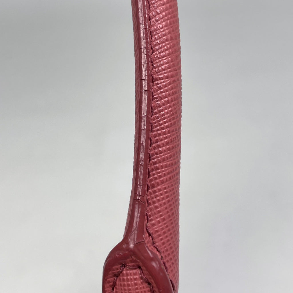 プラダ ロゴ ハンドバッグ 2WAY ショルダーバッグ プロムナード ハンドバッグ サフィアーノレザー ピンク BL0837 レディース 【中古】brbag