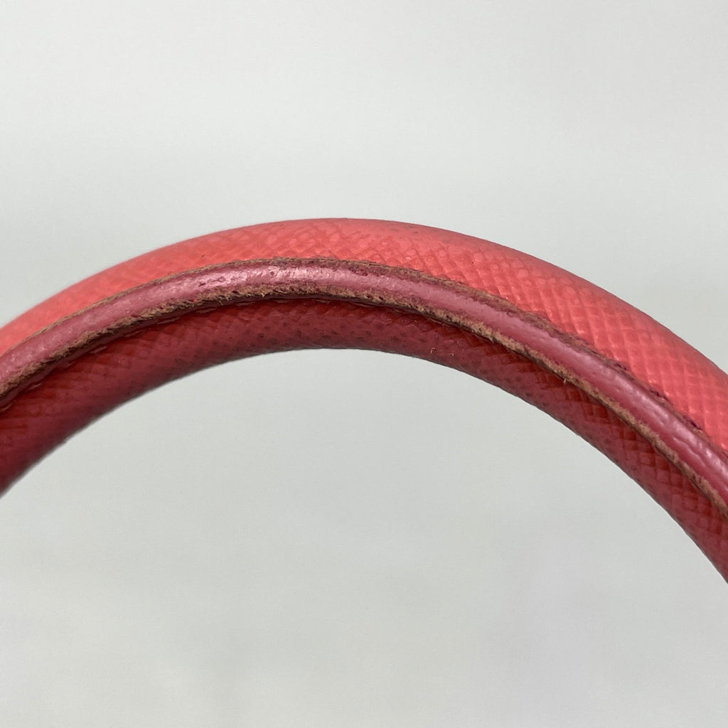 プラダ ロゴ ハンドバッグ 2WAY ショルダーバッグ プロムナード ハンドバッグ サフィアーノレザー ピンク BL0837 レディース 【中古】brbag