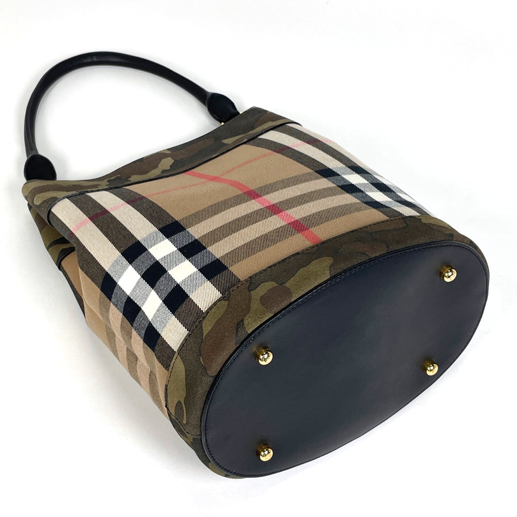 バーバリー チェック柄 ショルダーバッグ ワンショルダー 肩掛け 迷彩 ショルダーバッグ キャンバス カーキ レディース 【中古】brbag