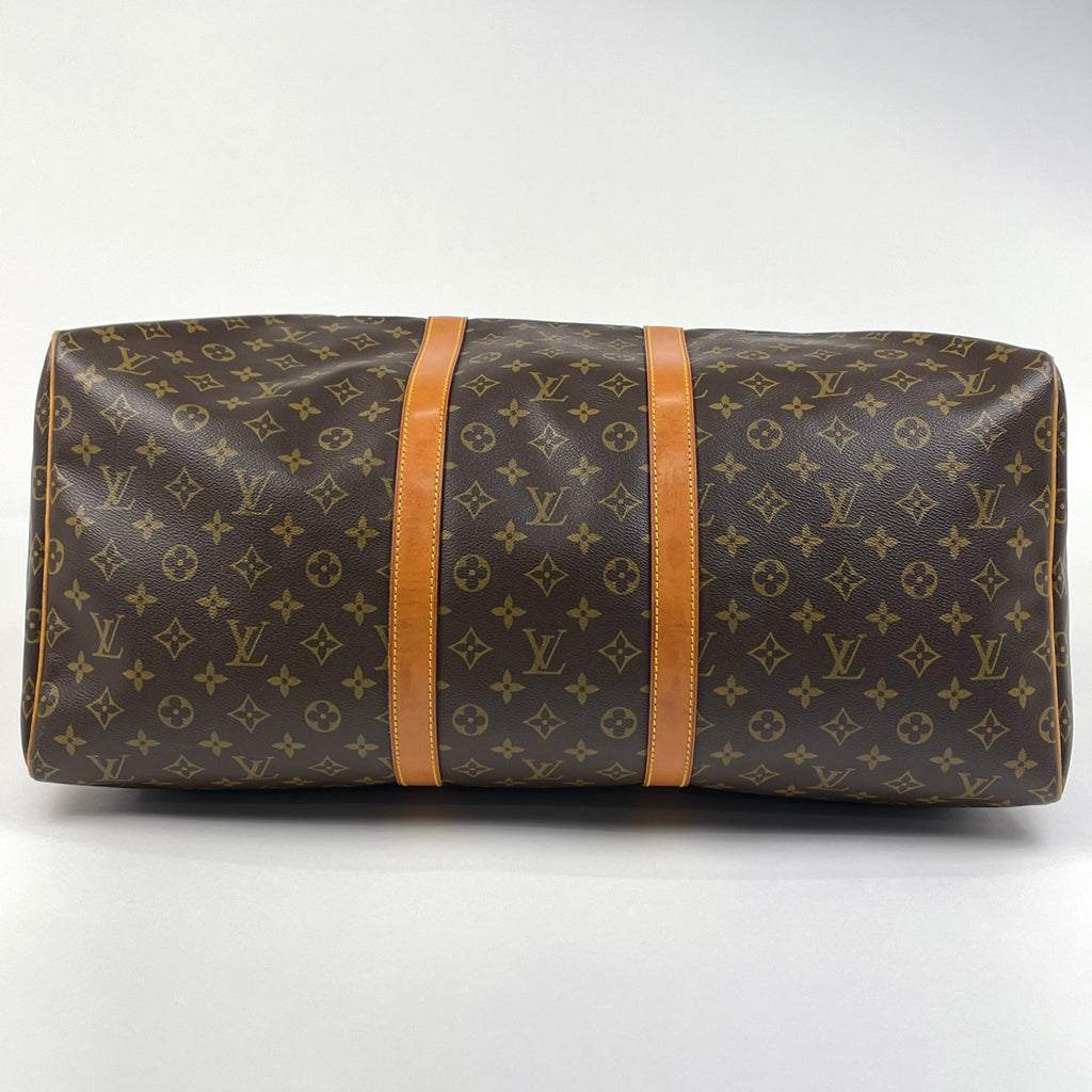 ルイ・ヴィトン キーポル 55 ハンドバッグ 旅行 出張 ビジネス ボストンバッグ モノグラム ブラウン M41424 レディース 【中古】brbag