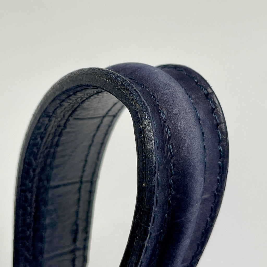 イヴ・サンローラン ミューズトゥ ハンドバッグ 型押し ワンショルダー ハンドバッグ レザー パープル 197149 レディース 【中古】brbag