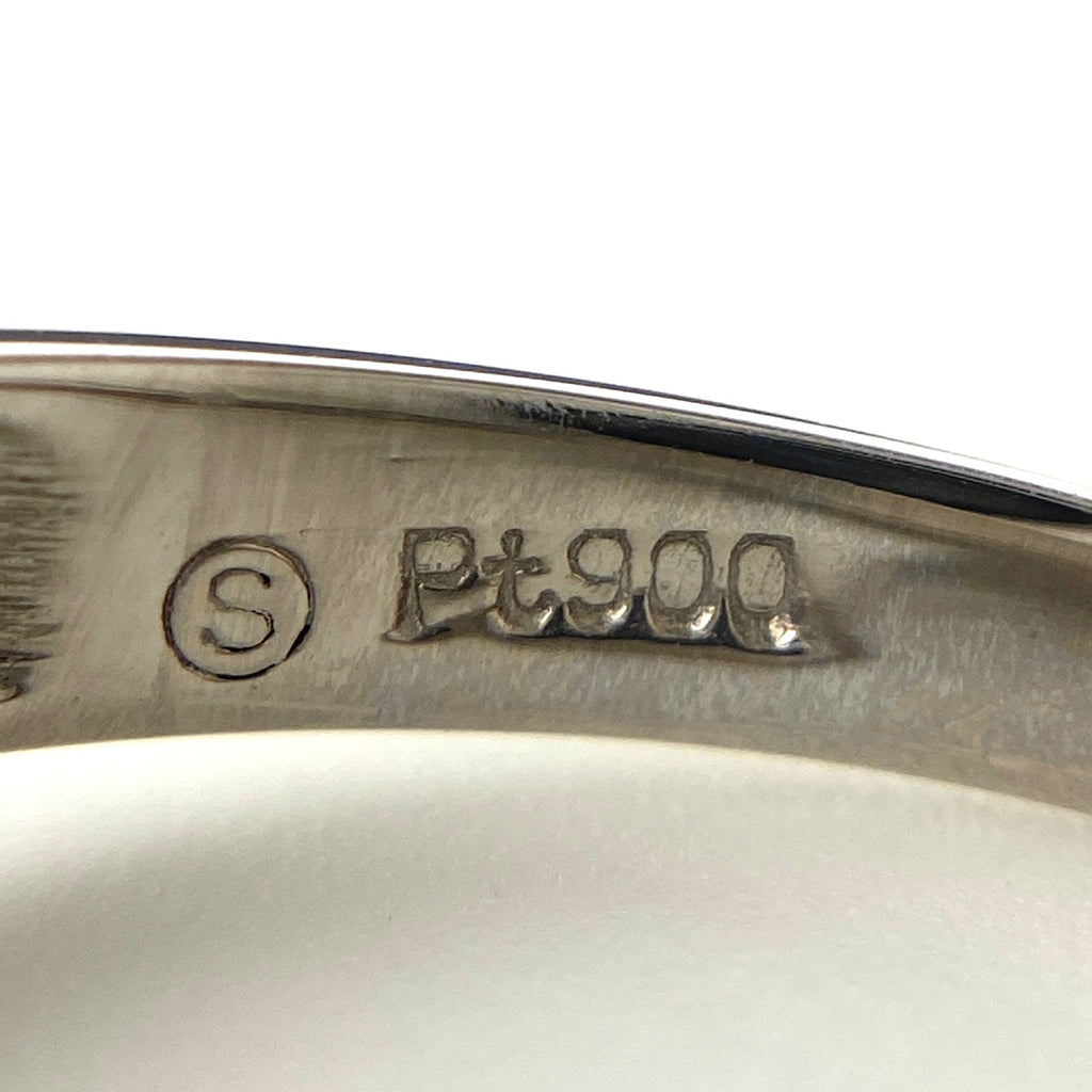 ダイヤモンド デザインリング プラチナ 指輪 リング 14号 Pt900 ダイヤモンド レディース 【中古】nbjwl
