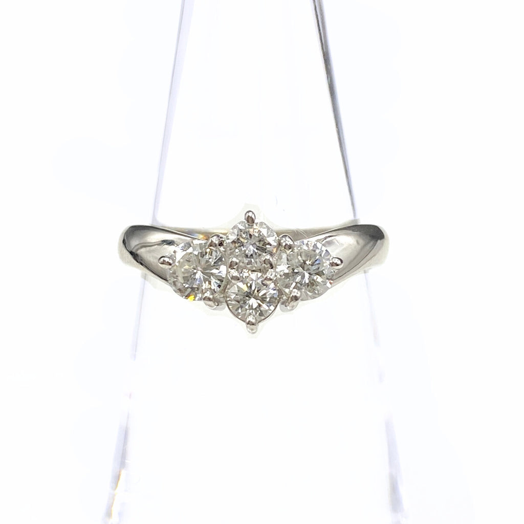 【状態良好】 ダイヤモンド リング プラチナ 指輪 9.5号 Pt900 ダイヤモンド レディース 【中古】nbjwl