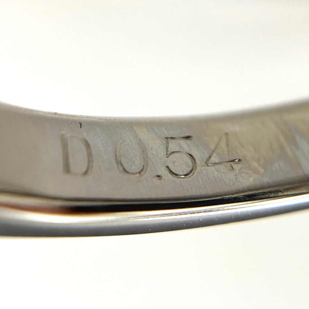 【状態良好】 エメラルド リング プラチナ 指輪 メレダイヤ 13.5号 Pt900 ダイヤモンド レディース 【中古】nbjwl