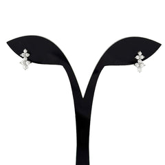 メレダイヤ デザインピアス プラチナ ピアス Pt900 ダイヤモンド レディース 【中古】nbjwl