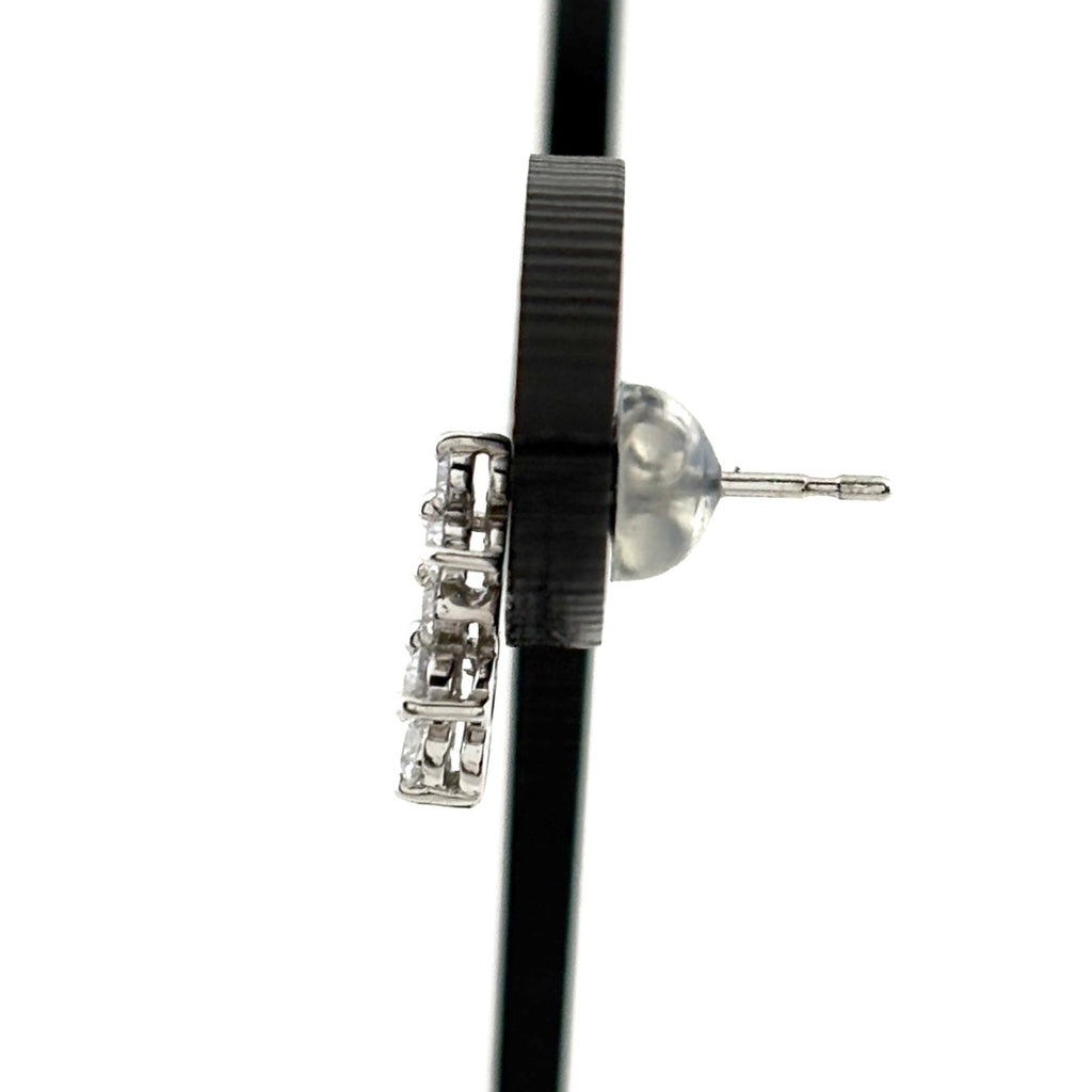 メレダイヤ デザインピアス プラチナ ピアス Pt900 ダイヤモンド レディース 【中古】nbjwl