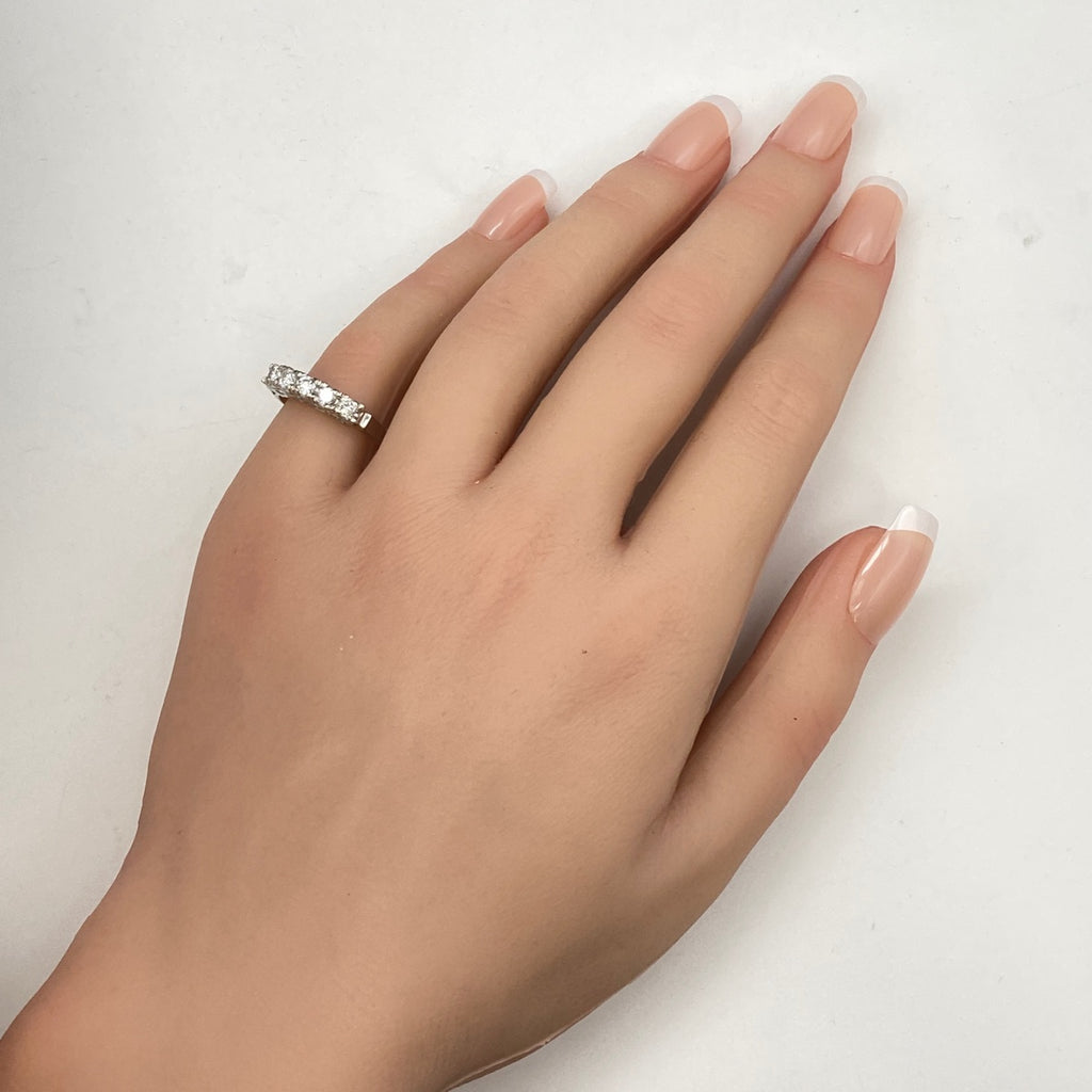 【状態良好】 メレダイヤ リング プラチナ 指輪 12号 Pt900 ダイヤモンド レディース 【中古】nbjwl