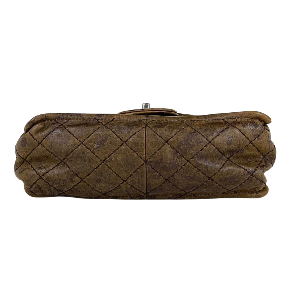 シャネル ココマーク チェーン ショルダーバッグ ワイルドステッチ ワンショルダー ショルダーバッグ レザー ブラウン レディース 【中古】brbag