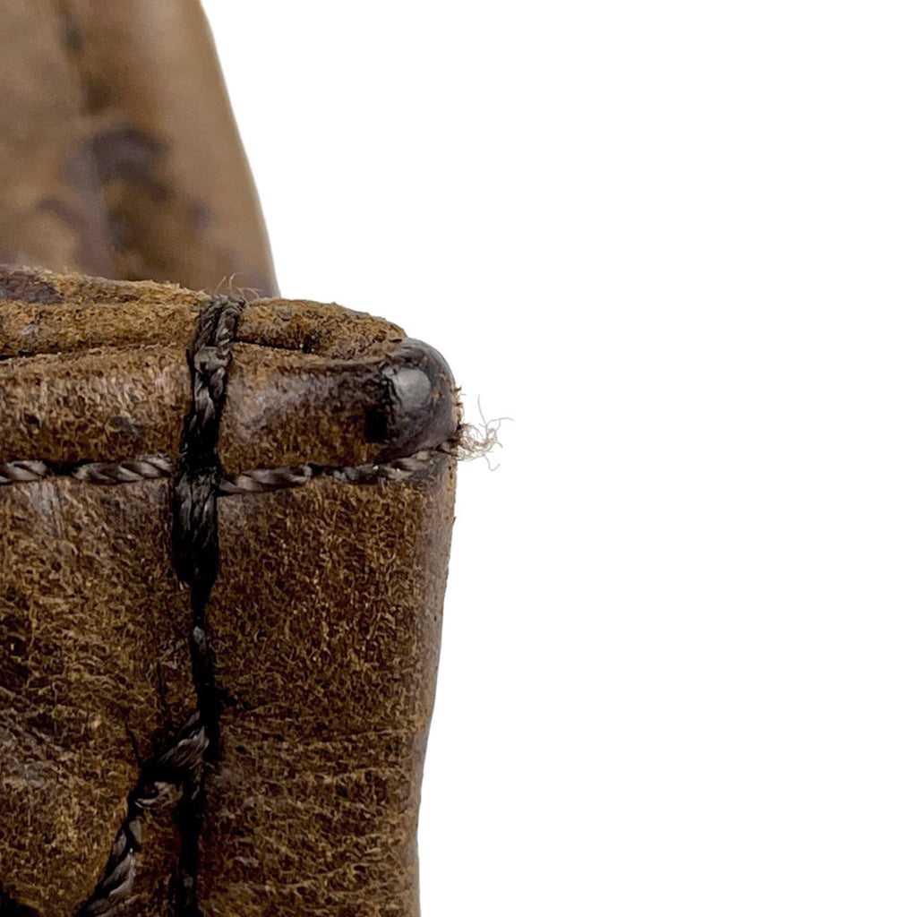 シャネル ココマーク チェーン ショルダーバッグ ワイルドステッチ ワンショルダー ショルダーバッグ レザー ブラウン レディース 【中古】brbag