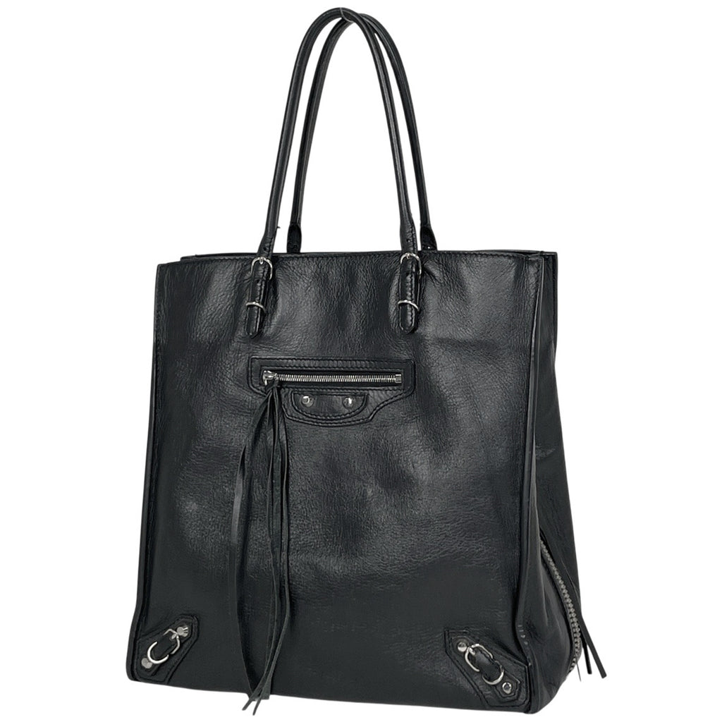 バレンシアガ ザ ペーパー トートバッグ ハンドバッグ トートバッグ レザー ブラック 255412 レディース 【中古】brbag