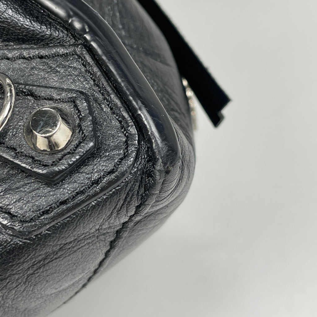 バレンシアガ ザ ペーパー トートバッグ ハンドバッグ トートバッグ レザー ブラック 255412 レディース 【中古】brbag