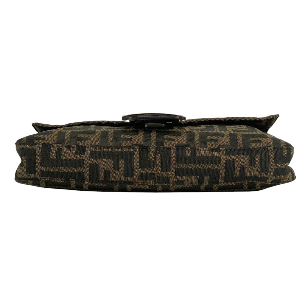 フェンディ ズッカ柄 マンマバゲット ハンドバッグ ワンショルダー 肩掛け ショルダーバッグ キャンバス ブラウン 26424　 レディース 【中古】brbag