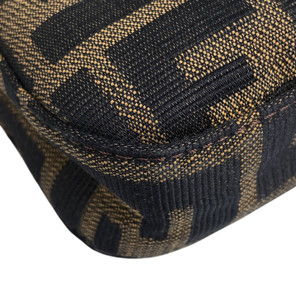 フェンディ ズッカ柄 マンマバゲット ハンドバッグ ワンショルダー 肩掛け ショルダーバッグ キャンバス ブラウン 26424　 レディース 【中古】brbag