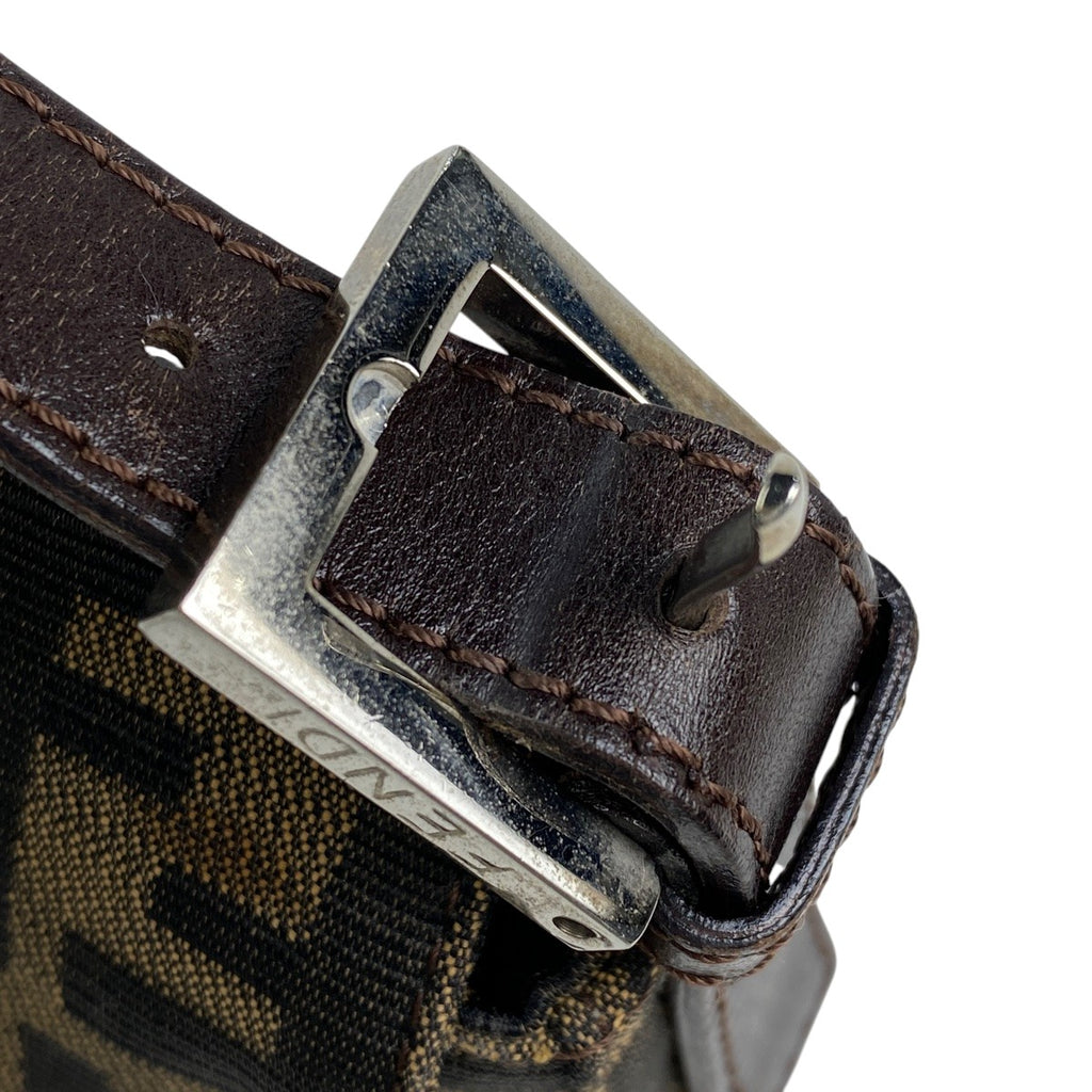 フェンディ ズッカ柄 マンマバゲット ハンドバッグ ワンショルダー 肩掛け ショルダーバッグ キャンバス ブラウン 26424　 レディース 【中古】brbag