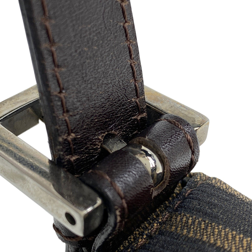 フェンディ ズッカ柄 マンマバゲット ハンドバッグ ワンショルダー 肩掛け ショルダーバッグ キャンバス ブラウン 26424　 レディース 【中古】brbag