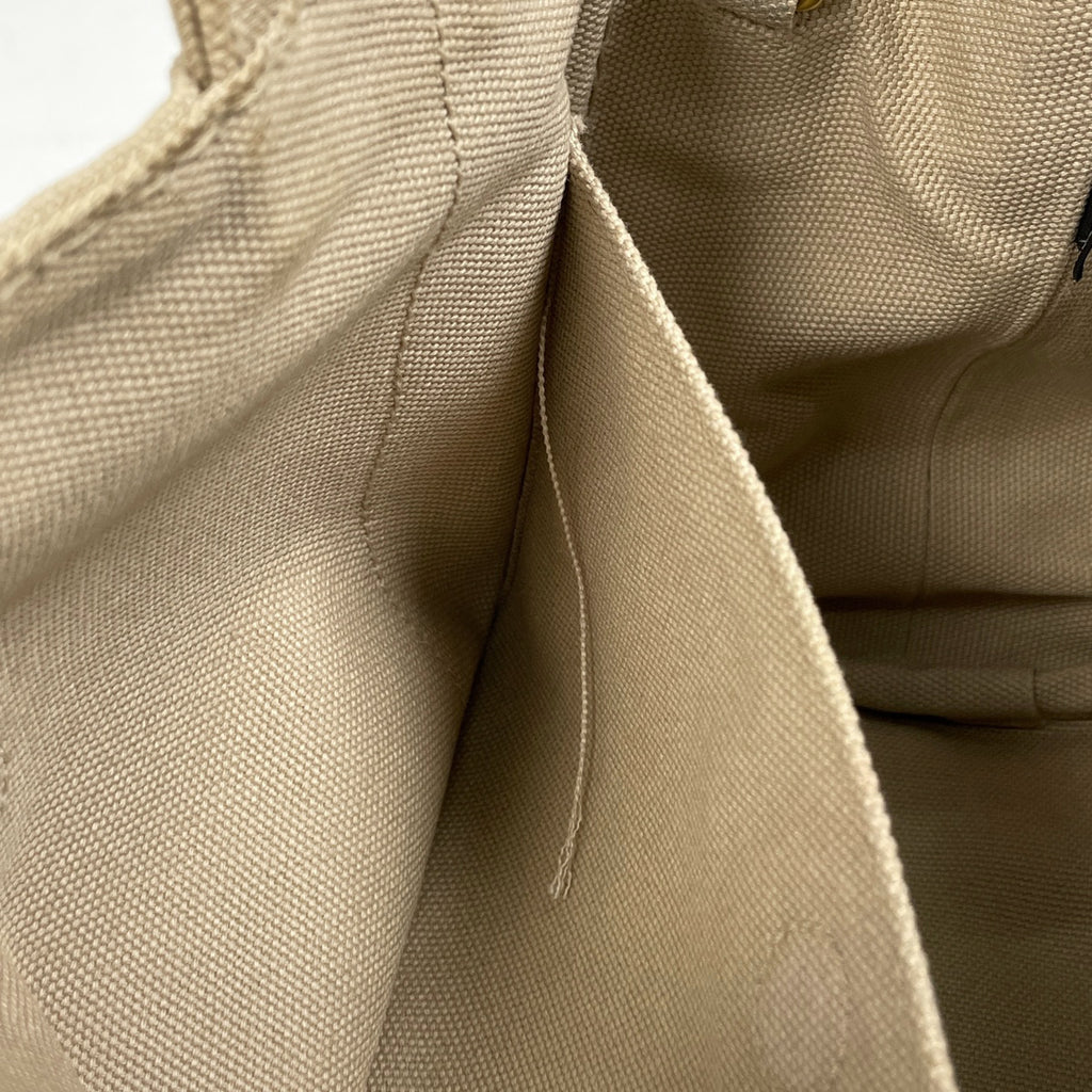 プラダ カナパ トート 2WAY ショルダーバッグ トートバッグ キャンバス ベージュ レディース 【中古】brbag