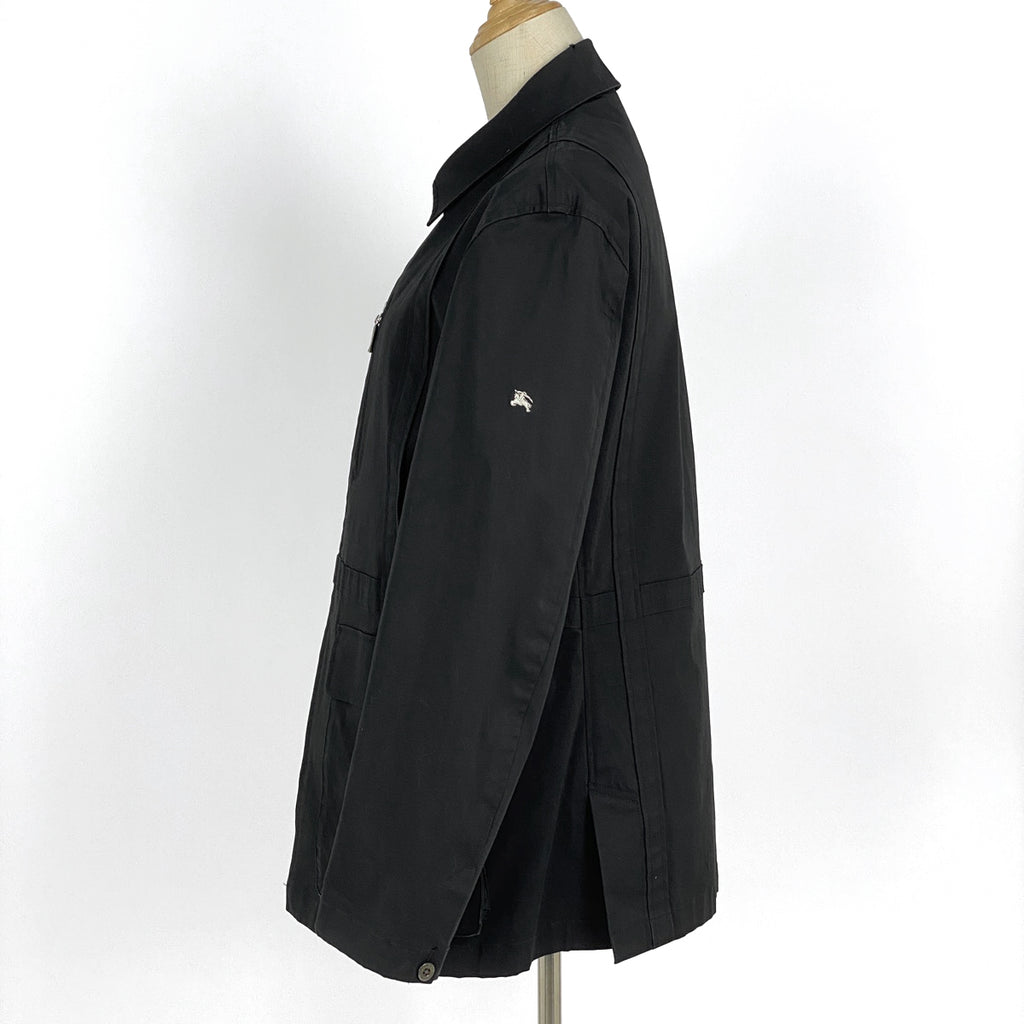 バーバリーブラックレーベル ジップアップ ジャケット アウター その他ジャケット 綿 ポリウレタン ブラック レディース 【中古】brapp