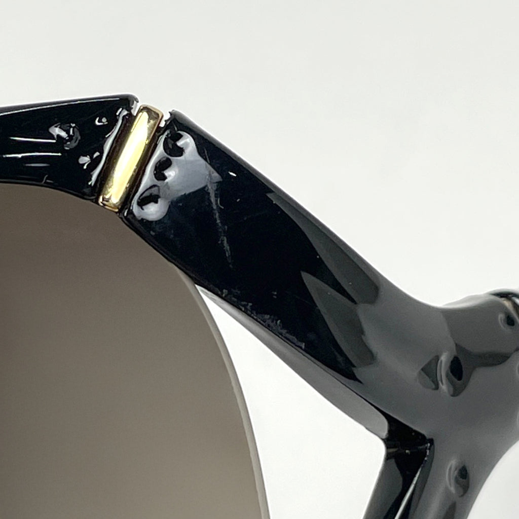 グッチ ロゴ グラデーション サングラス アイウェア バンブーモチーフ サングラス プラスチック ブラック GG3508 レディース 【中古】brbag