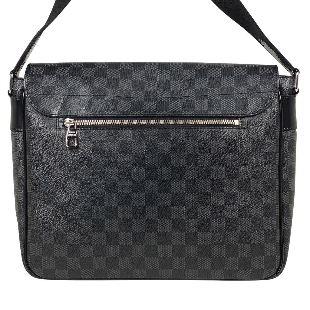 ルイ・ヴィトン クリストファー メッセンジャー 斜め掛け ショルダーバッグ ダミエグラフィット ノワール(ブラック) N41500 メンズ 【中古】brbag