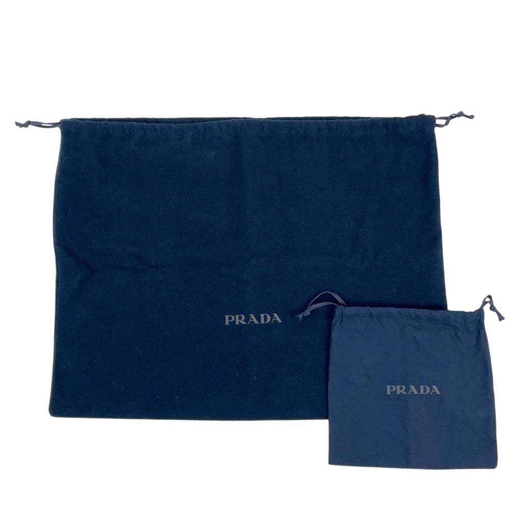 プラダ ロゴプレート ショルダーバッグ 斜め掛け RE NYLON ショルダーバッグ ナイロン ネロ(ブラック) レディース 【中古】brbag