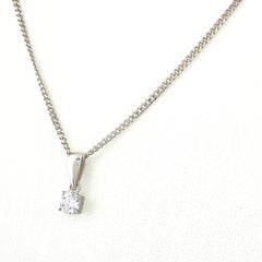 約39cm メレダイヤ ネックレス プラチナ ペンダント Pt900 Pt850 ダイヤモンド レディース 【中古】nbjwl