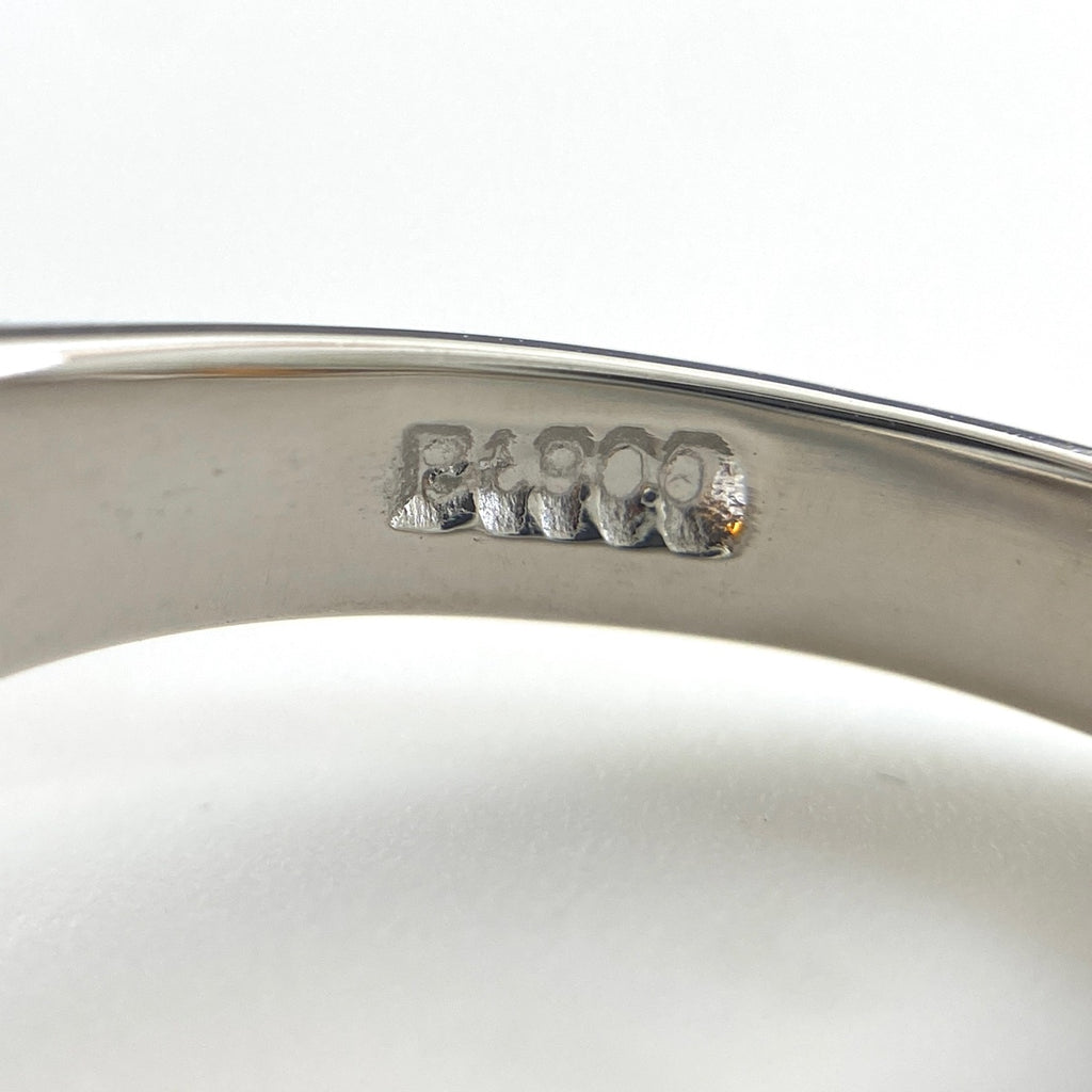 ファイアオパール デザインリング プラチナ 指輪 メレダイヤ リング 11.5号 Pt900 ファイアオパール レディース 【中古】nbjwl