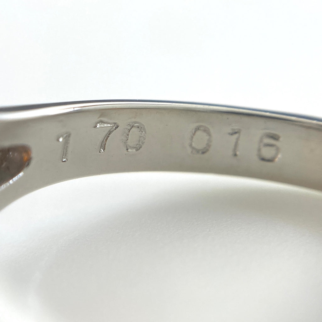 ファイアオパール デザインリング プラチナ 指輪 メレダイヤ リング 11.5号 Pt900 ファイアオパール レディース 【中古】nbjwl