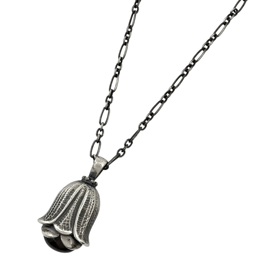 ジョージジェンセン デザイン ネックレス 2007 ガーネット ネックレス シルバー925 シルバー レディース 【中古】bracc