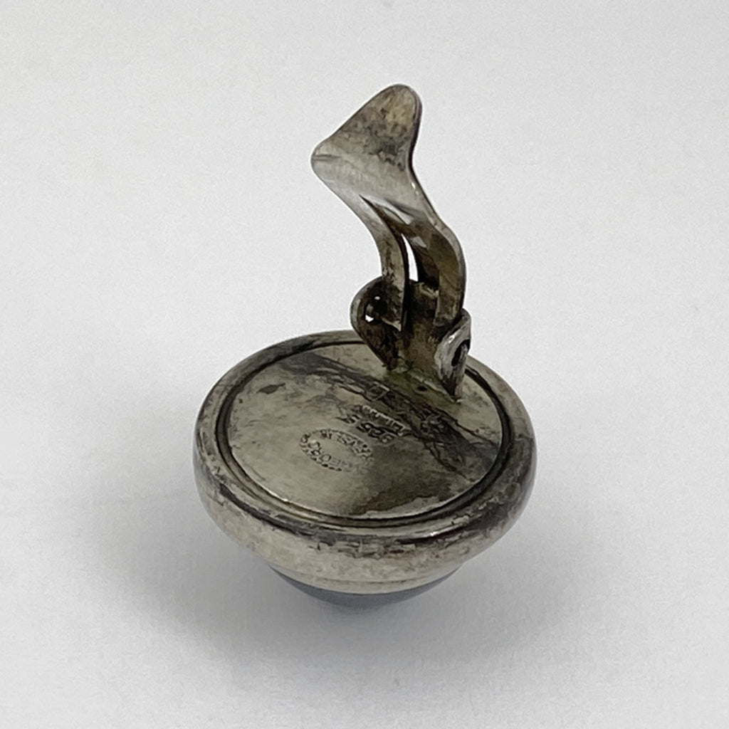 ジョージジェンセン ラウンド イヤリング ヘマタイト 86D イヤリング シルバー925 シルバー レディース 【中古】bracc