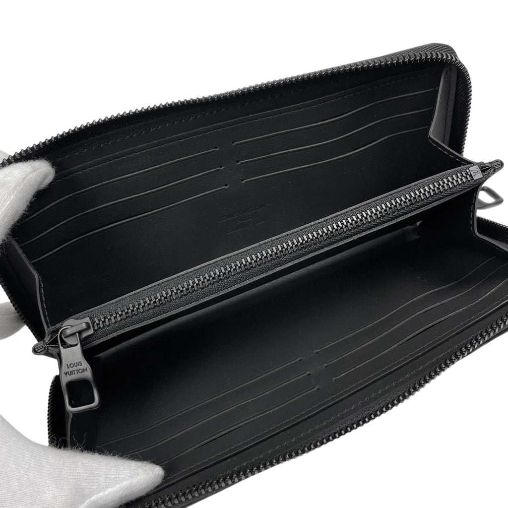 ルイ・ヴィトン ジッピーウォレット ホリゾンタル ラウンドファスナー モノグラム 長財布 トリヨン ノワール(ブラック) M11721 レディース 【中古】brbag