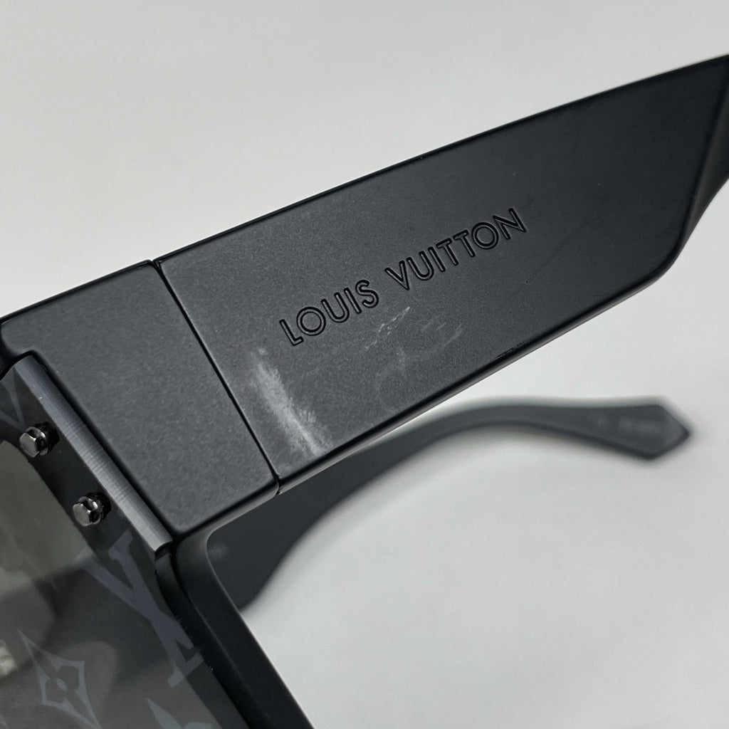 ルイ・ヴィトン LVワイメア L アイウェア モノグラム スタッズ プラスチック サングラス アセテート ブラック Z1583E メンズ 【中古】brbag