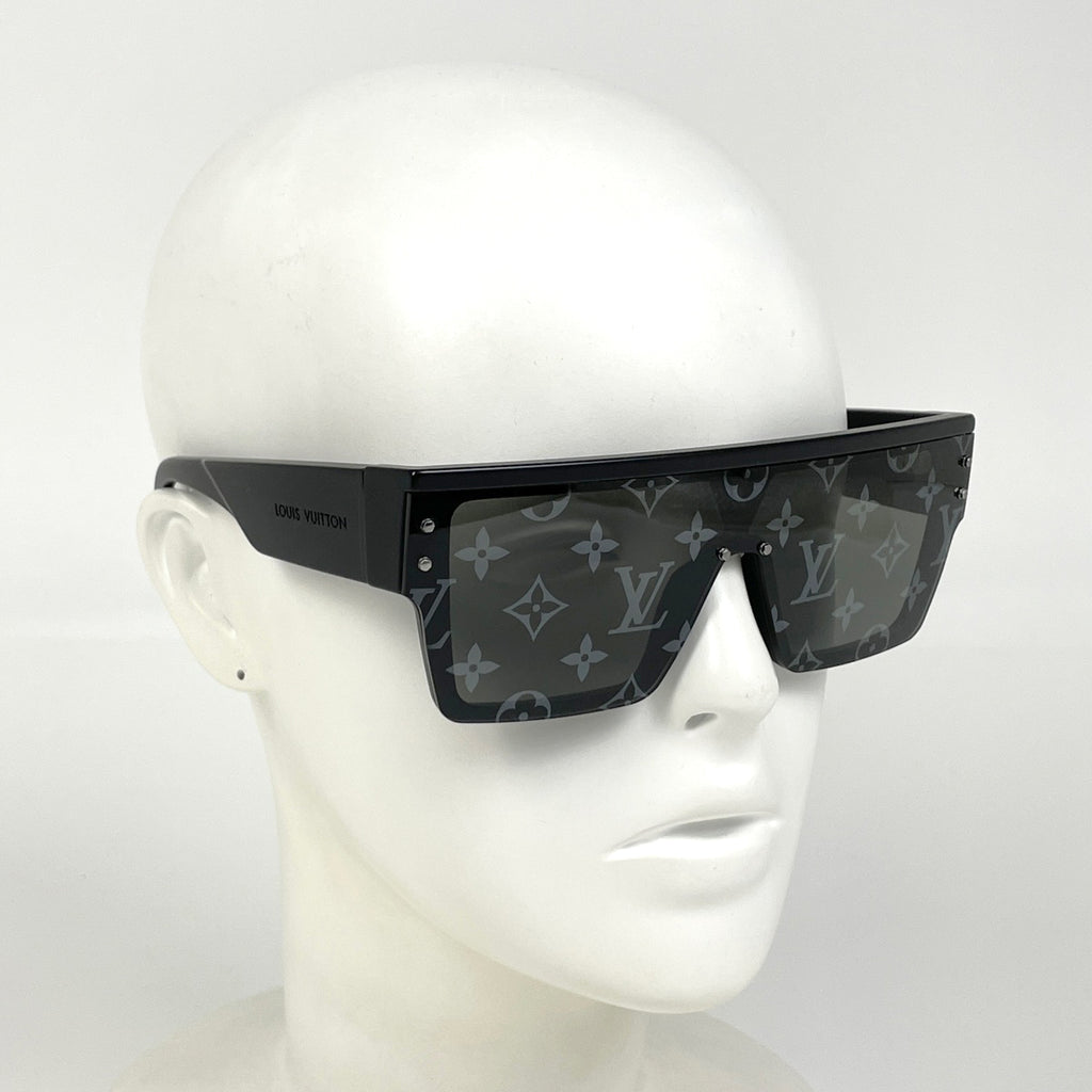ルイ・ヴィトン LVワイメア L アイウェア モノグラム スタッズ プラスチック サングラス アセテート ブラック Z1583E メンズ 【中古】brbag