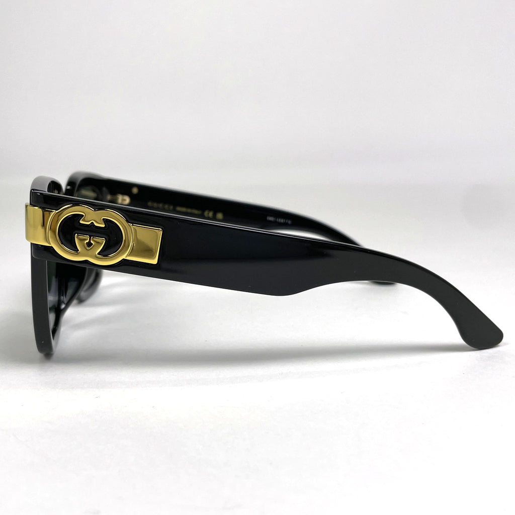 グッチ GGロゴ サングラス アイウェア サングラス プラスチック ブラック ゴールド GG1690K メンズ 【中古】brbag