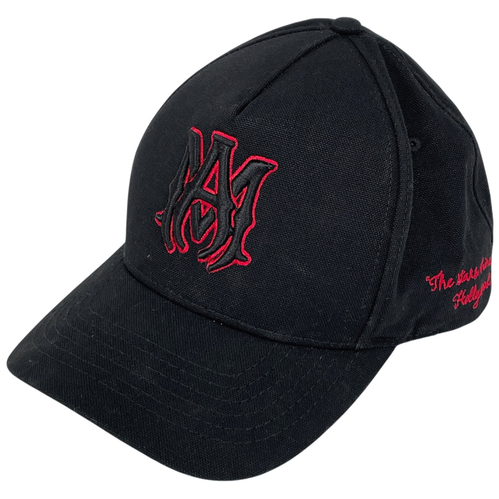 アミリ AMIRI ロゴ キャップ エンブレム スター 星 帽子 キャップ 綿 ブラック メンズ 【中古】brapp