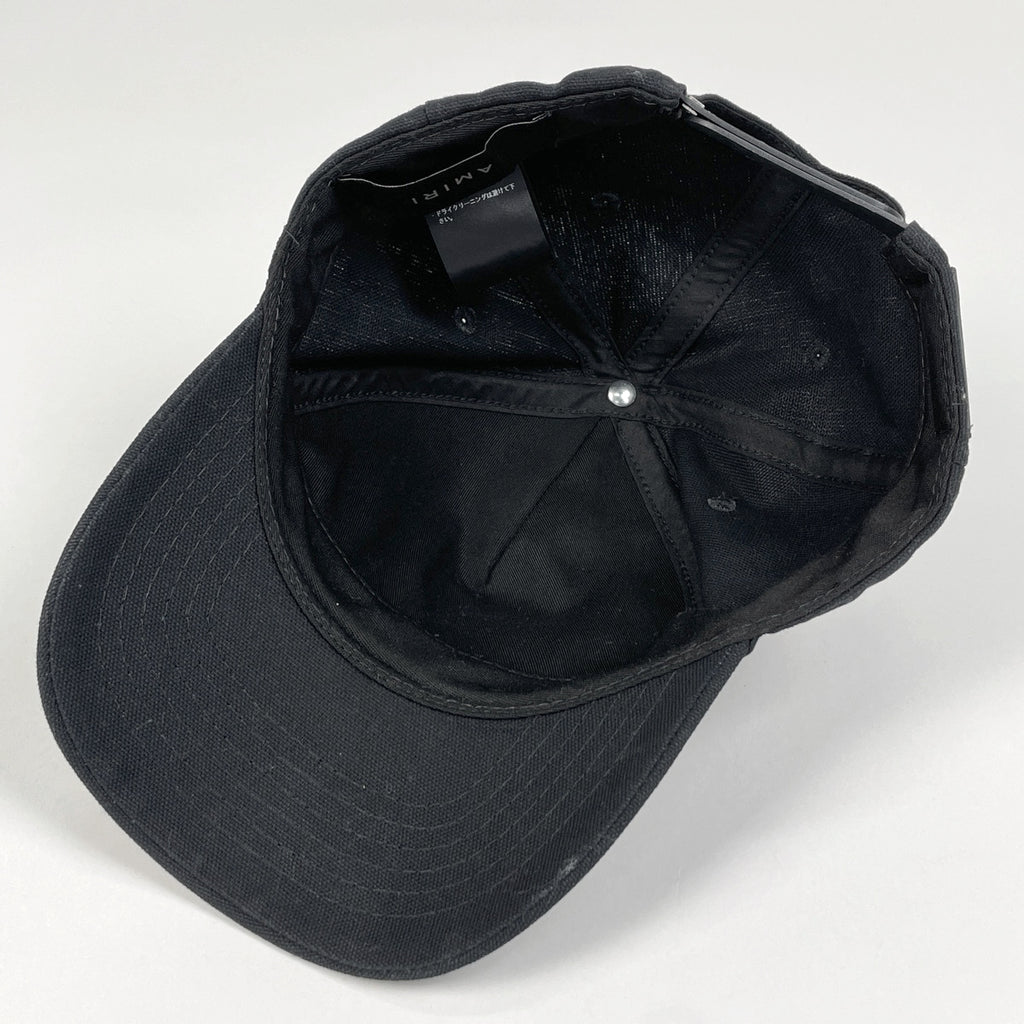 アミリ AMIRI ロゴ キャップ エンブレム スター 星 帽子 キャップ 綿 ブラック メンズ 【中古】brapp