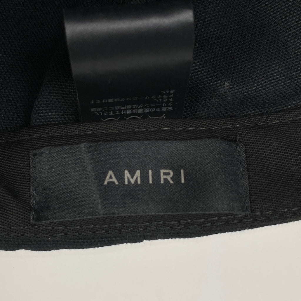 アミリ AMIRI ロゴ キャップ エンブレム スター 星 帽子 キャップ 綿 ブラック メンズ 【中古】brapp