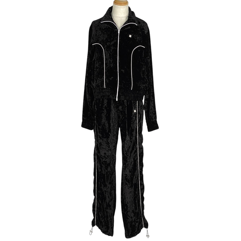 アミリ ロゴ セットアップ ベルベット アミリ セットアップ スウェット レーヨン ブラック メンズ 【中古】brapp