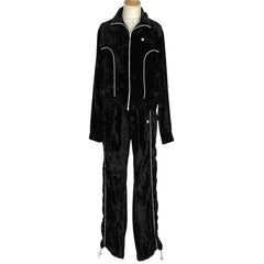 アミリ ロゴ セットアップ ベルベット アミリ セットアップ スウェット レーヨン ブラック メンズ 【中古】brapp