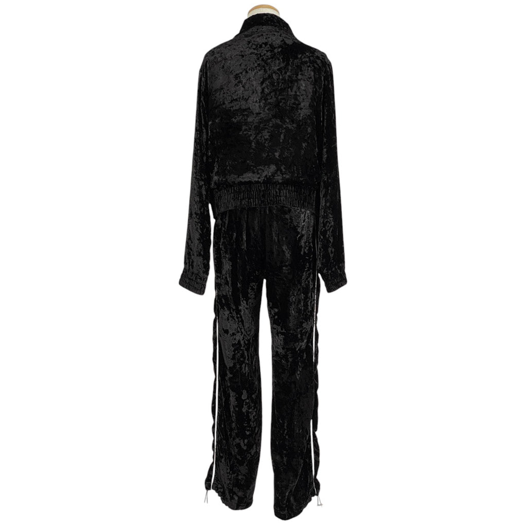 アミリ ロゴ セットアップ ベルベット アミリ セットアップ スウェット レーヨン ブラック メンズ 【中古】brapp