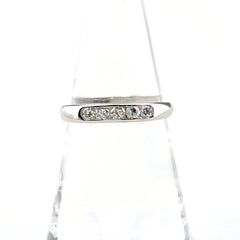 メレダイヤ デザインリング プラチナ 指輪 リング 16号 Pt900 ダイヤモンド レディース 【中古】nbjwl