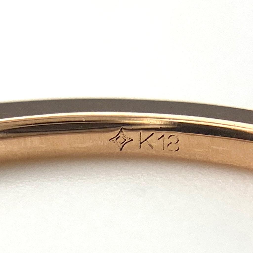 GSTV スリーカラー デザインリング YG イエローゴールド 指輪 メレダイヤ ３連 リング 12.5号 K18 ダイヤモンド レディース 【中古】brjwl