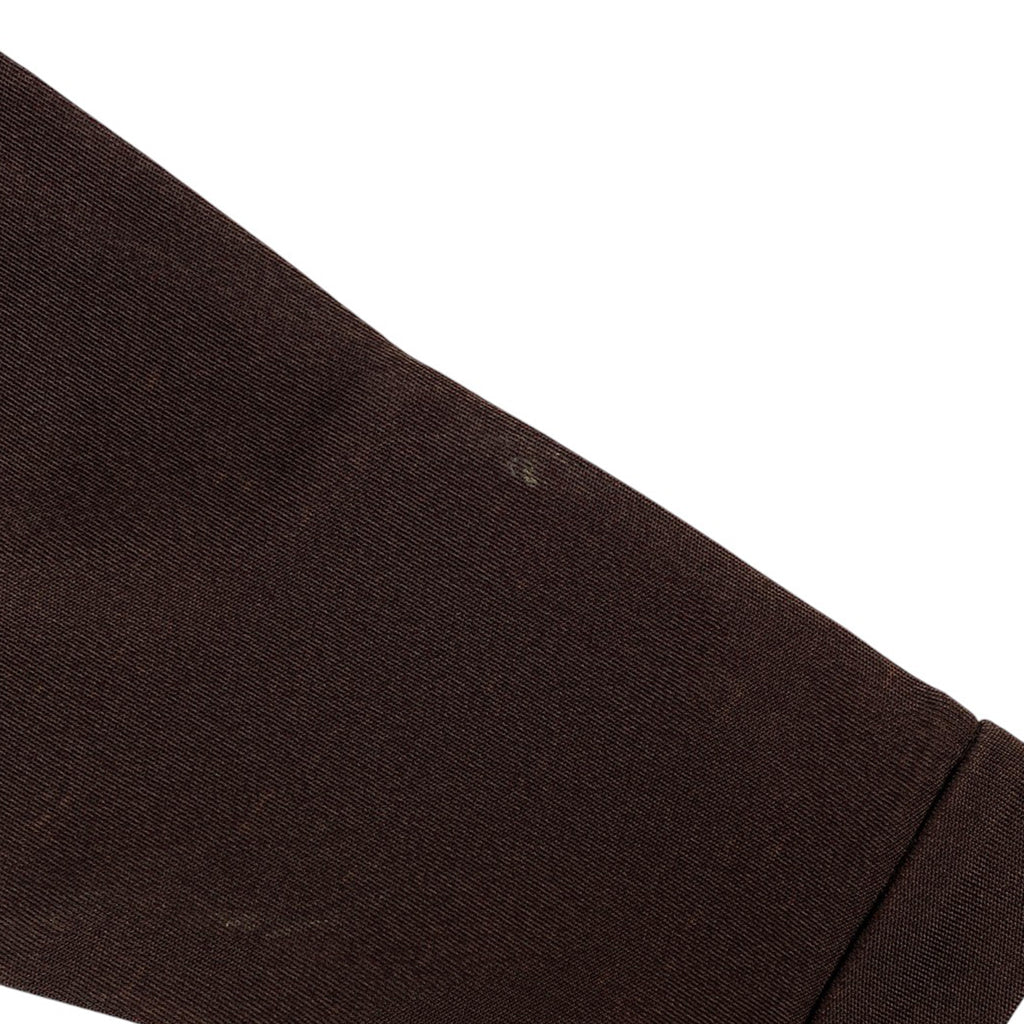 シャネル ココマークボタン ワンピース 長袖 23154 アセテート シルク ナイロン ブラウン レディース 【中古】brapp