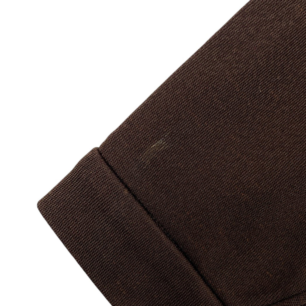 シャネル ココマークボタン ワンピース 長袖 23154 アセテート シルク ナイロン ブラウン レディース 【中古】brapp