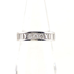 ティファニー アトラス リング WG ホワイトゴールド 指輪 メレダイヤ リング 9号 750 ダイヤモンド レディース 【中古】brjwl