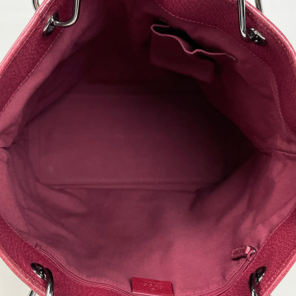 グッチ GG柄 トートバッグ ショルダーバッグ トートバッグ GGキャンバス ベージュ レッド 120836 レディース 【中古】brbag