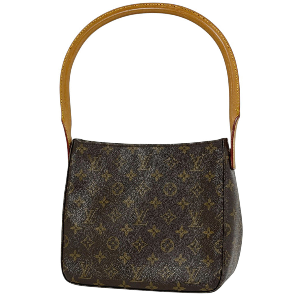 ルイ・ヴィトン ルーピング MM 肩掛け ワンショルダー ショルダーバッグ モノグラム ブラウン M51146 レディース 【中古】brbag