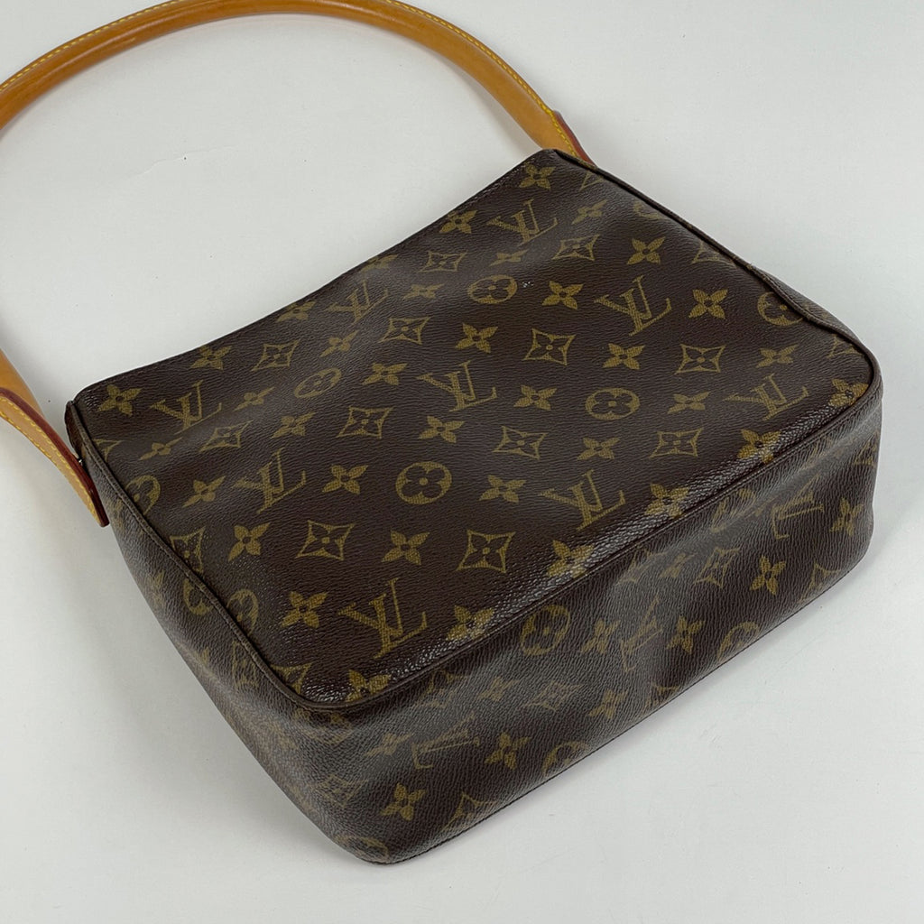 ルイ・ヴィトン ルーピング MM 肩掛け ワンショルダー ショルダーバッグ モノグラム ブラウン M51146 レディース 【中古】brbag