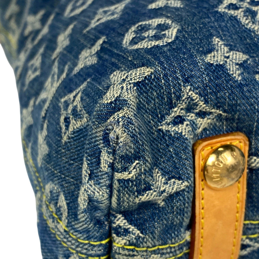 ルイ・ヴィトン バギー GM 斜め掛け ショルダーバッグ モノグラムデニム ブルー M95048 レディース 【中古】brbag